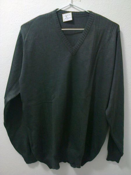 Blusa Masculina Decote em V Chumbo